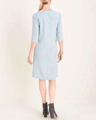 Lightwash Denim Shirt Dress