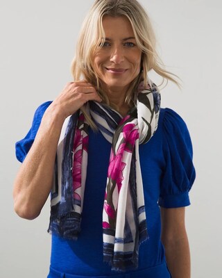 Floral Oblong Scarf