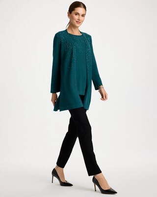 Travelers™ Collection Rhinestone Embellished Cardigan click to view larger image.