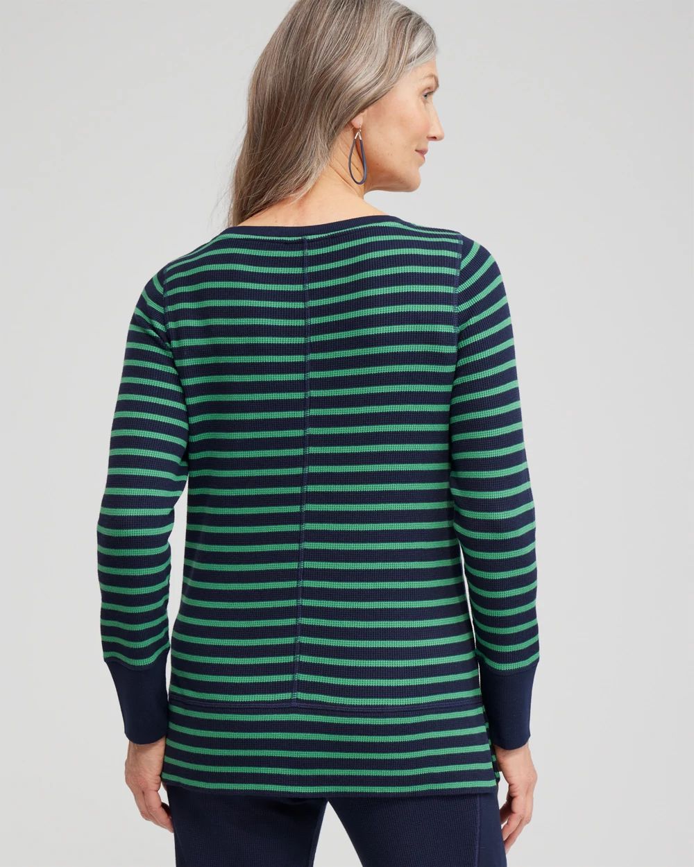 Zenergy® Waffle Knit Stripe Top