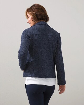 Terry Knit Moto Jacket