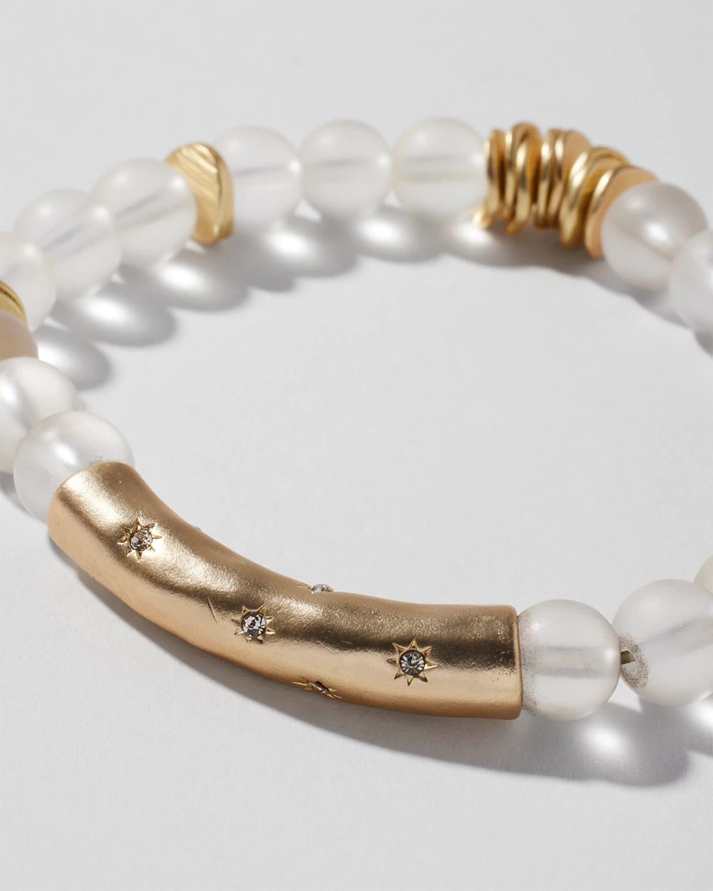 Quartz Bar Stretch Bracelet