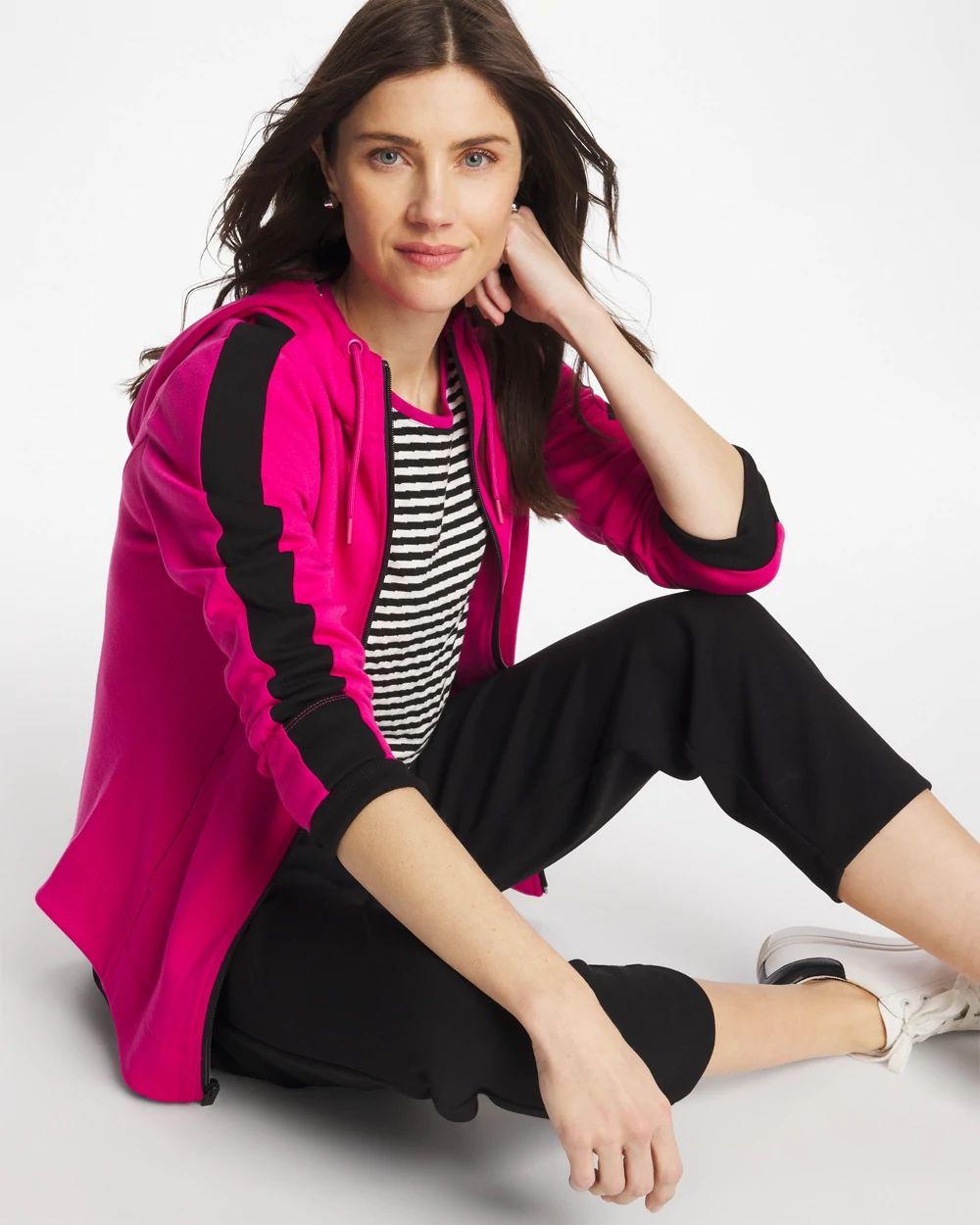 Zenergy® Double-Knit Contrast Jacket click to view larger image.