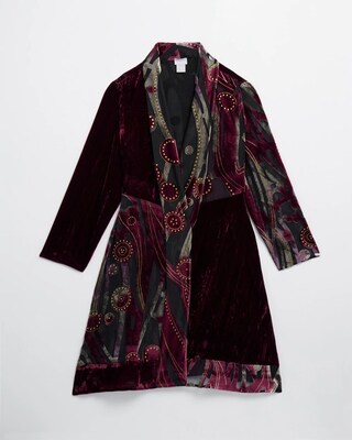Travelers Collection Velvet Burnout Kimono