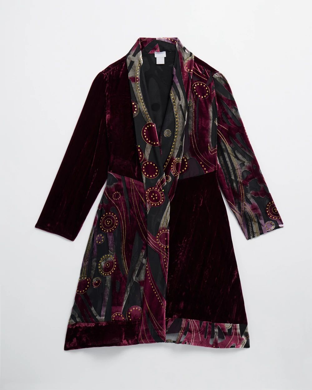 Travelers Collection Velvet Burnout Kimono