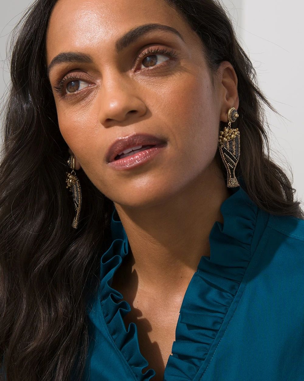 Champagne Glass Earrings