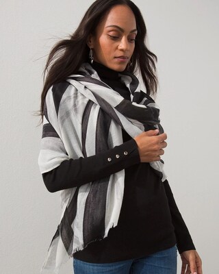 Geometric Print Oblong Scarf