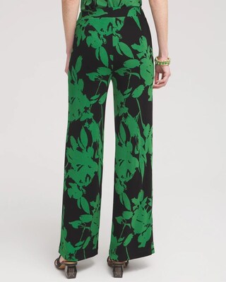 Petite Travelers™ Floral Wide Leg Pants