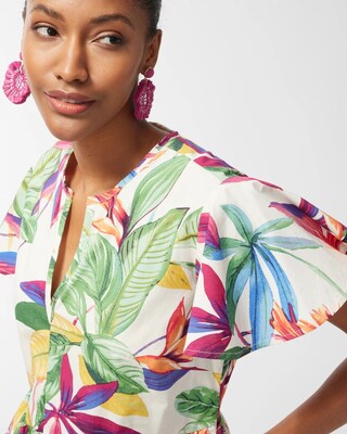 Pima Floral Tiered Maxi Dress