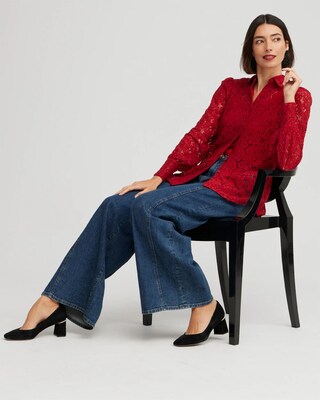 Red Lace Shirt