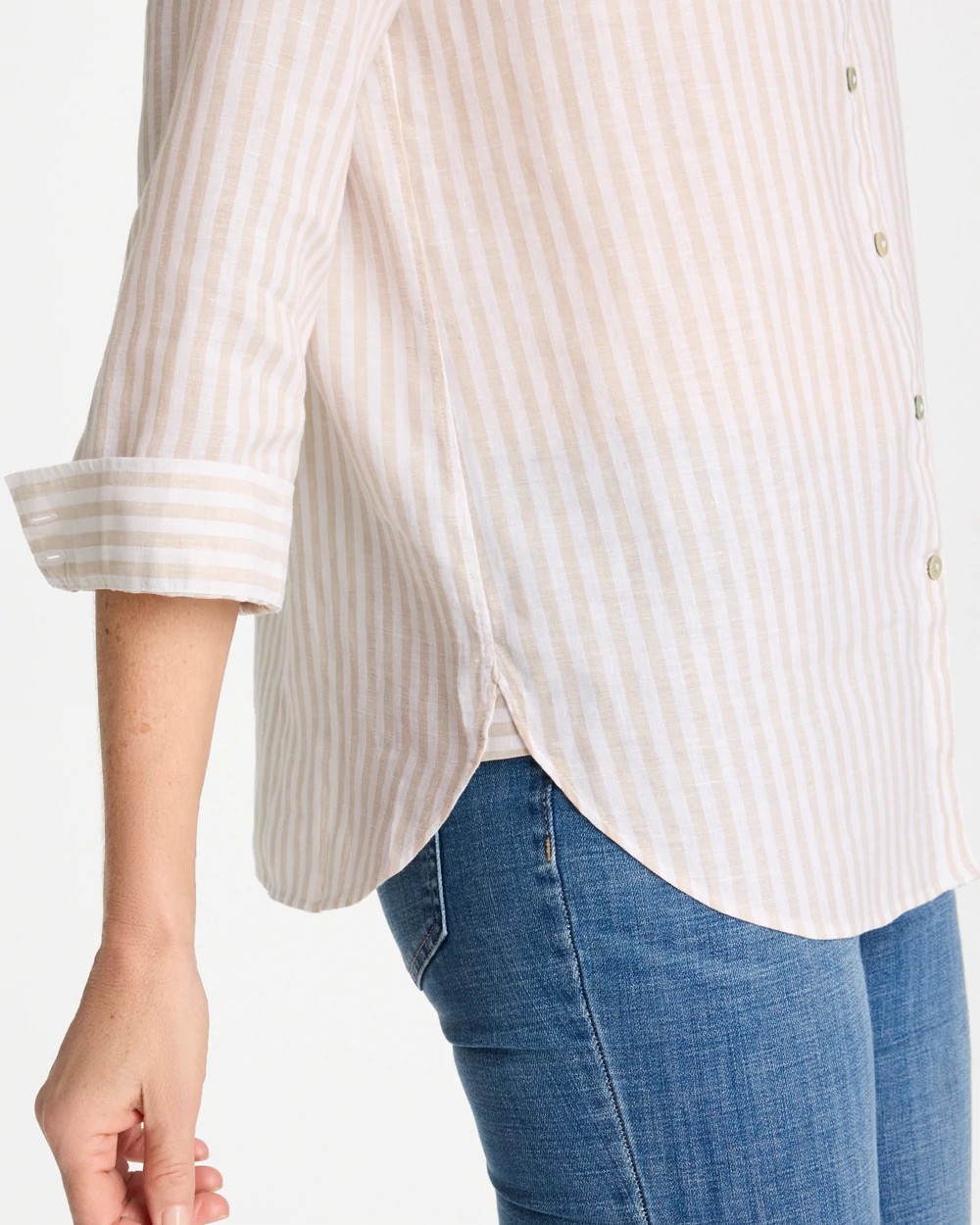 No Iron™ Striped Linen Shirt
