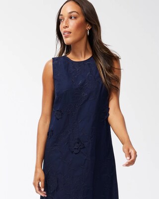 3D Applique Maxi Dress