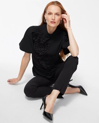 Black Label Applique Top