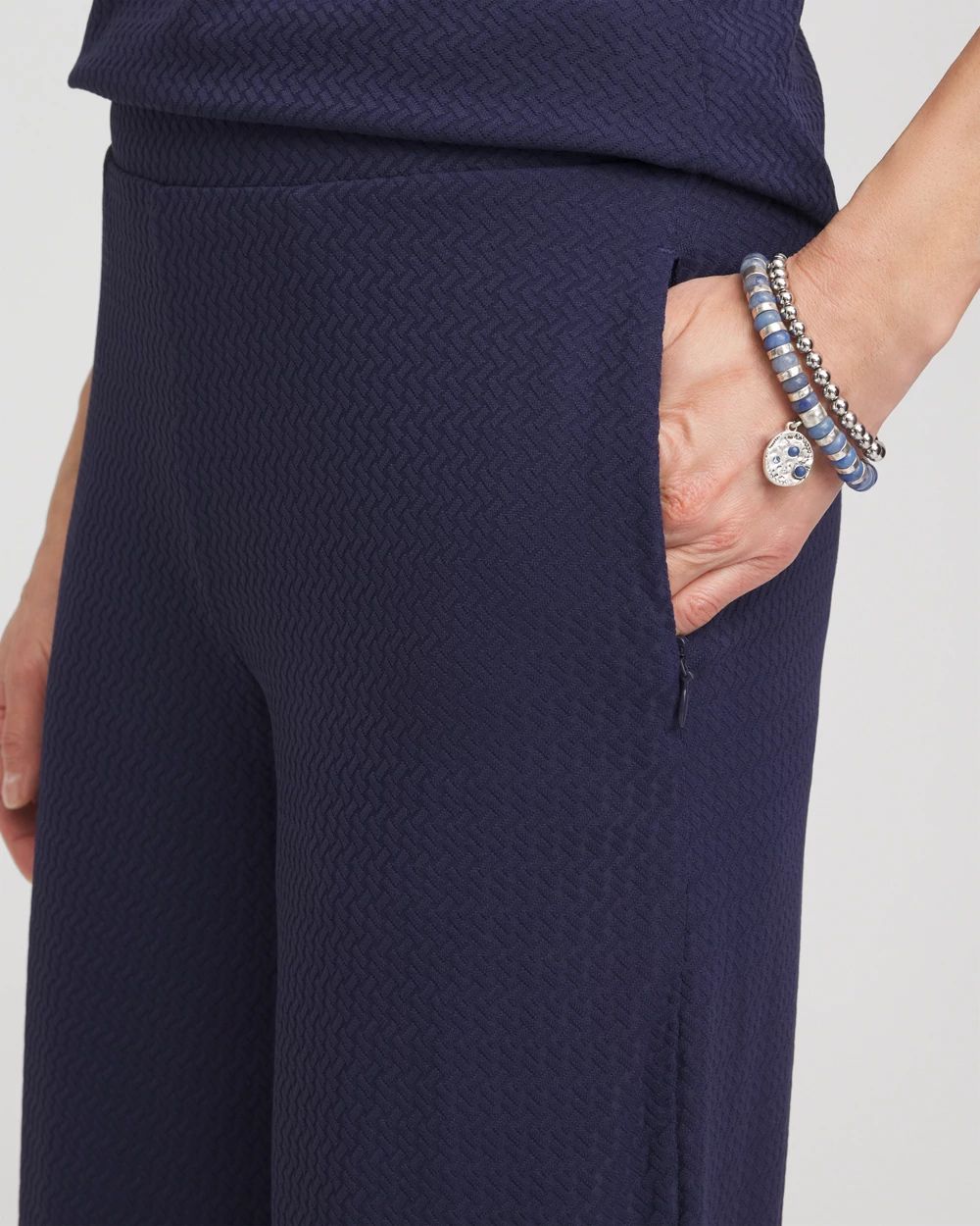 Zenergy® UPF Jacquard Knit Cropped Pants