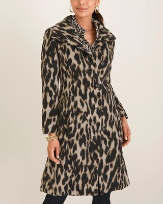 Plush Animal-Print Jacket