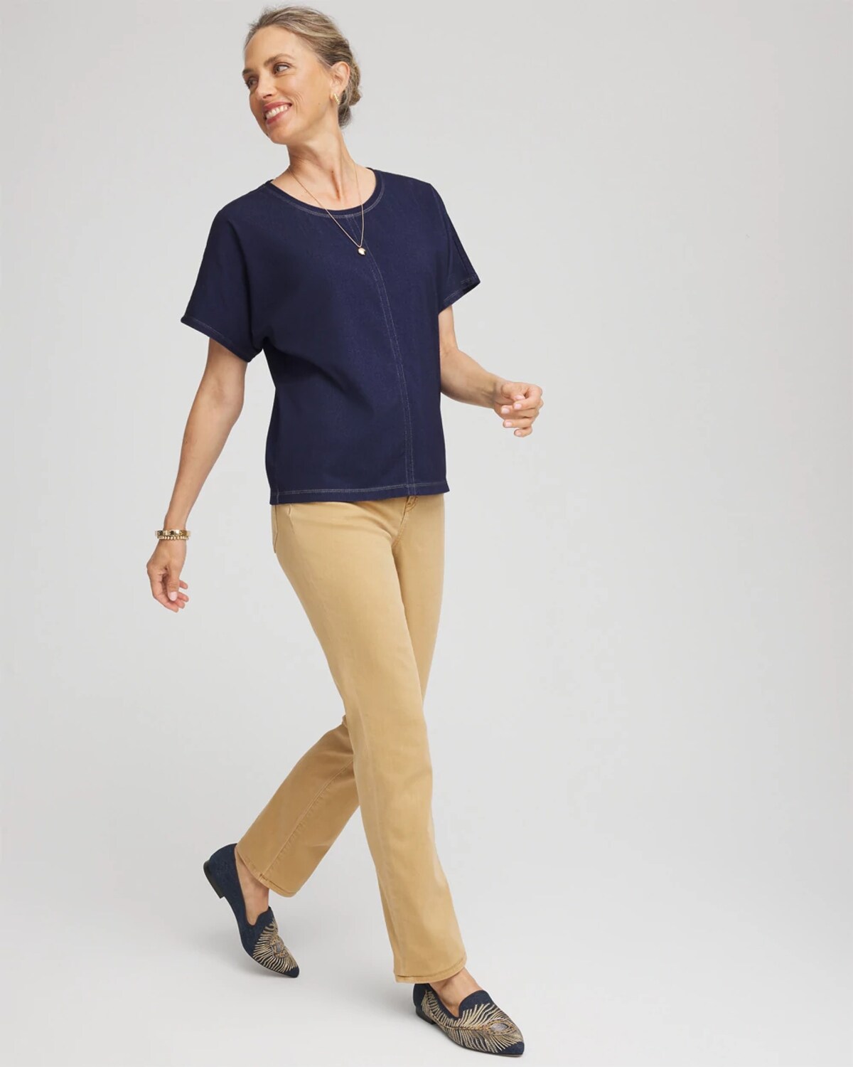 Chico's Girlfriend Jeans In Brown