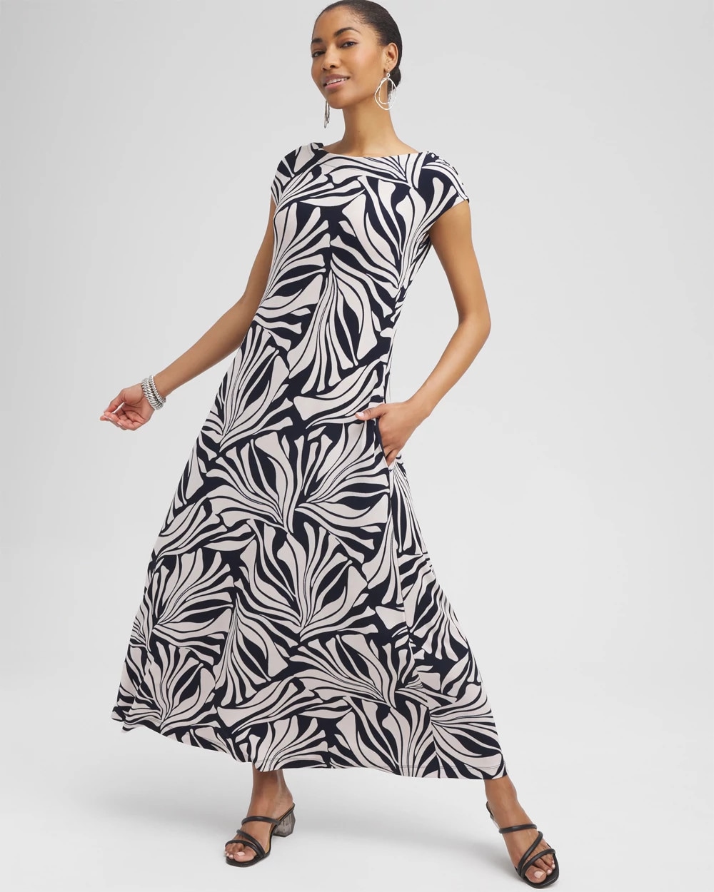 Travelers™ Floral V-Back Maxi Dress