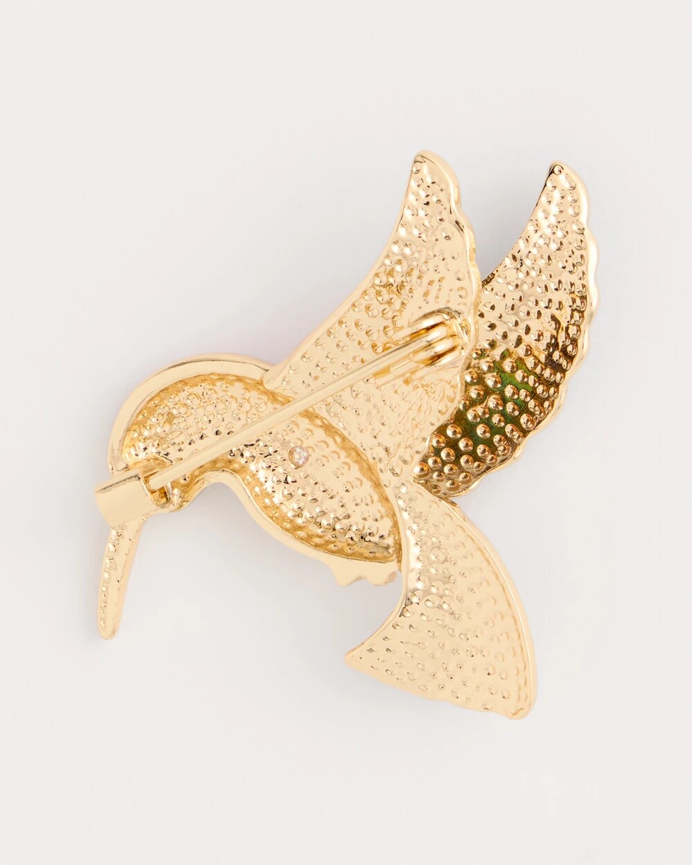 Pink Hummingbird Brooch