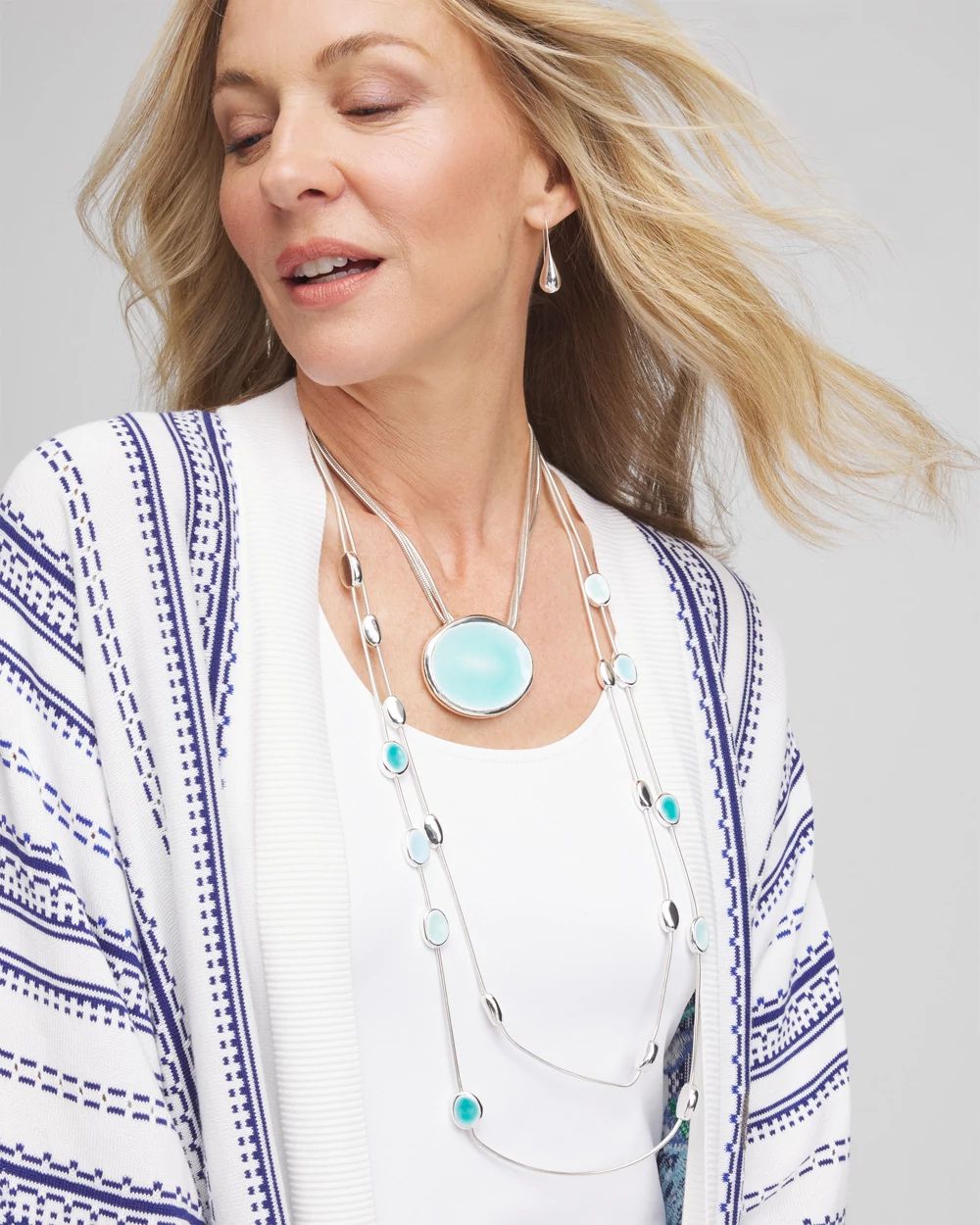 Convertible Silver Tone Necklace