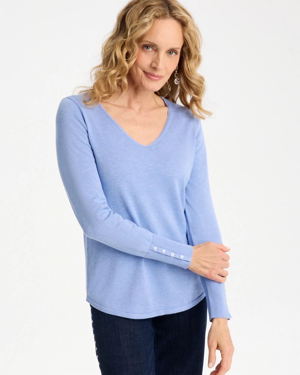 Ella V-Neck Pullover Sweater