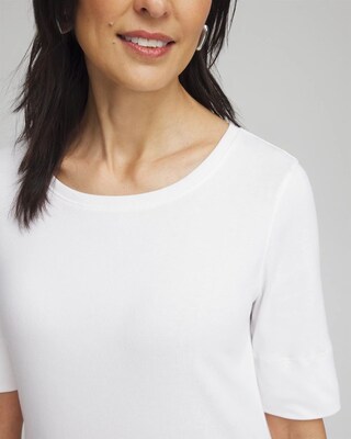 Jewel Neck Tee click to view larger image.