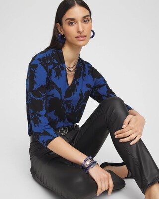 Touch of Cool™ Paisley 3/4 Sleeve Tee