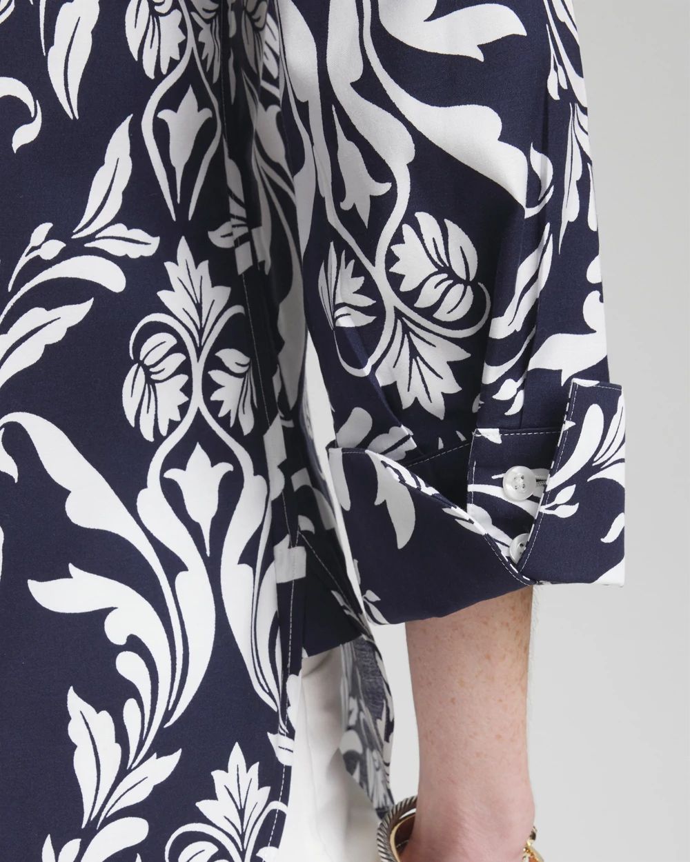 No Iron™ Stretch Swirl Shirt