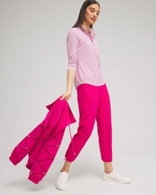 Zenergy® UPF Stripe Long Sleeve Top click to view larger image.