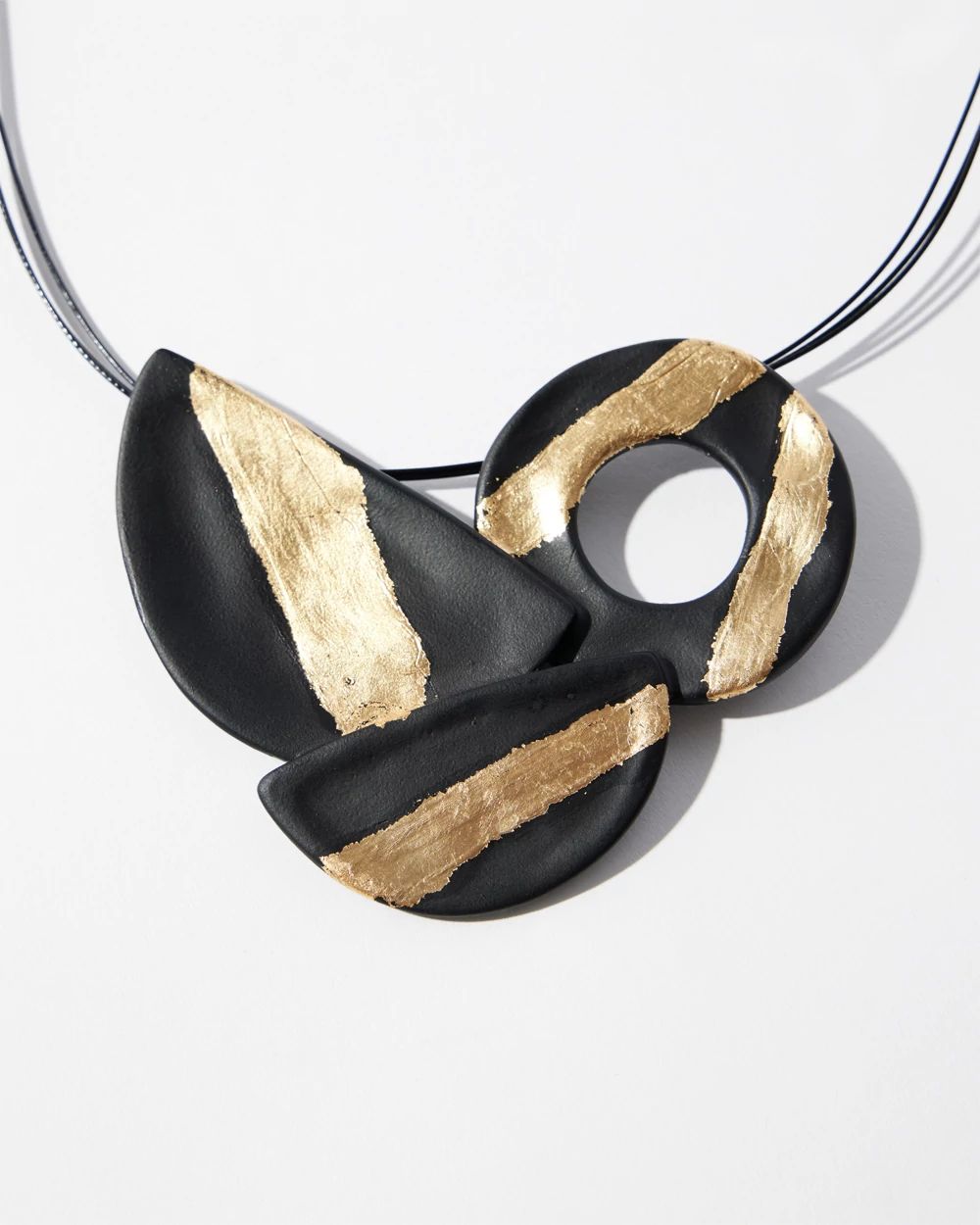 Gold Foil Pendant Necklace