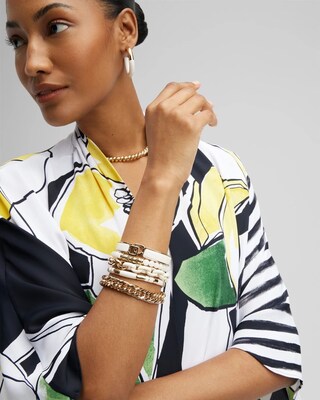 Two Tone Link Bracelet