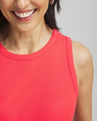 Ribbed High-Neck Tank