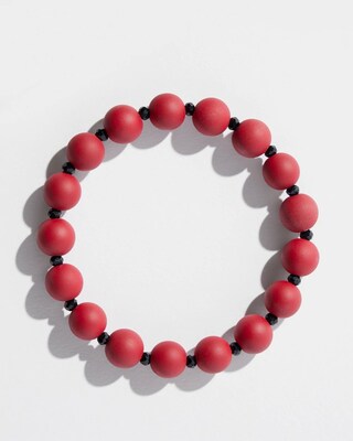 Matte Red Hero Stretch Bracelet