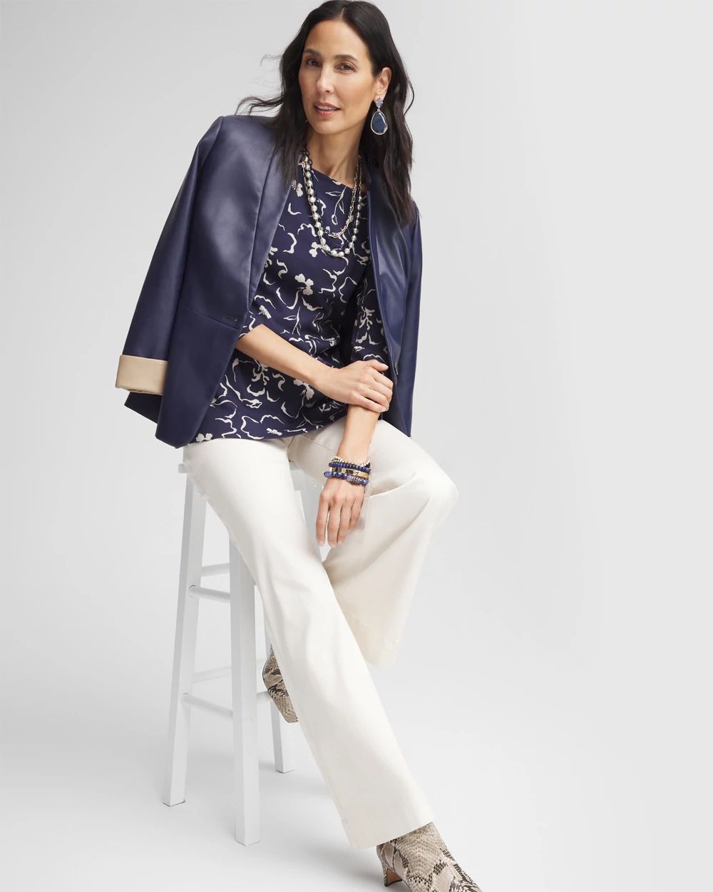 Pima Cotton Square-Neck Tunic