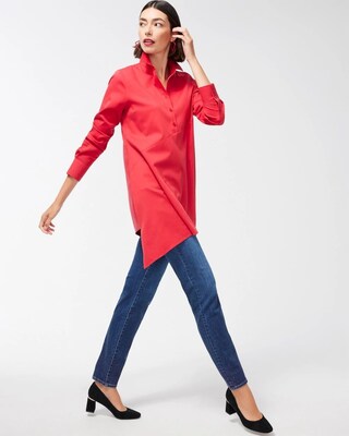 No Iron™ Stretch Asymmetrical Tunic