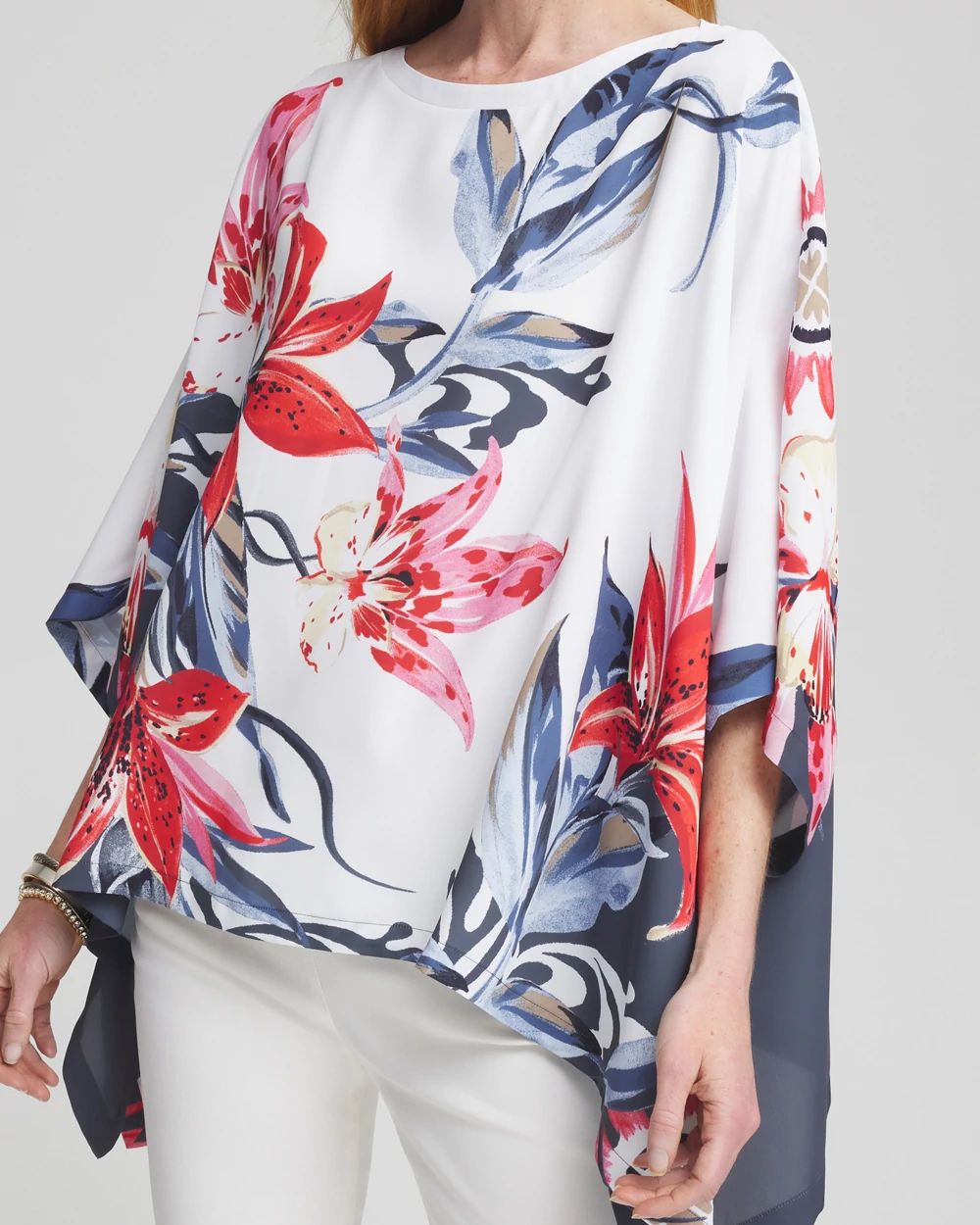 Floral Poncho