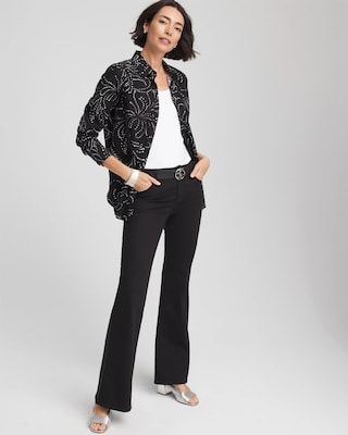 No Iron™ Findot Print Sateen Shirt click to view larger image.