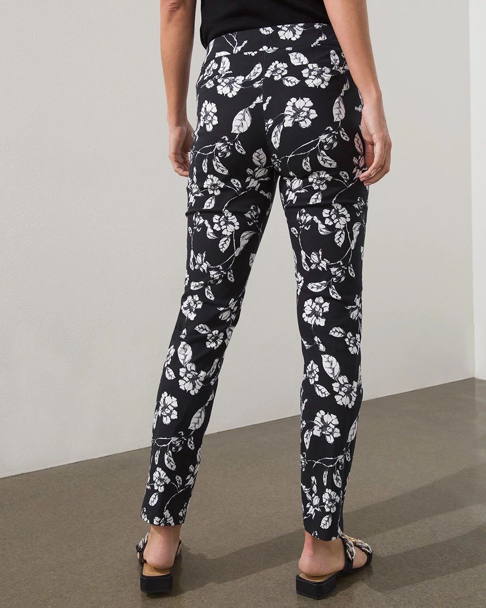 Brigitte Floral Slim Ankle Pants