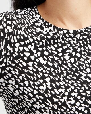Touch of Cool White Dot Layering Tee