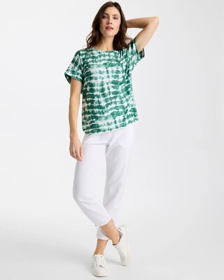 Zenergy® Tie-Dye V-Neck Tee click to view larger image.