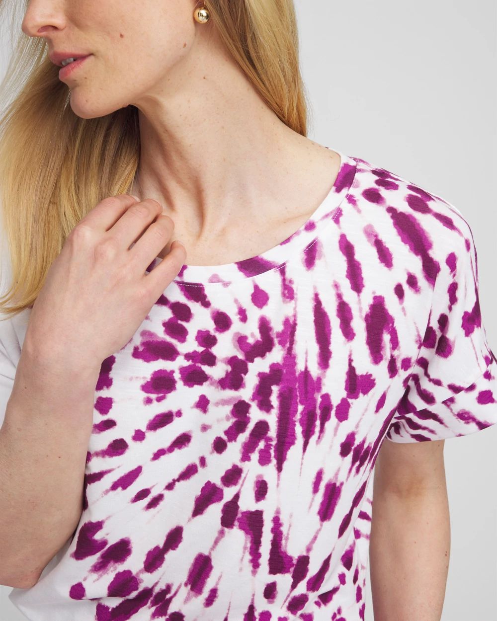 Zenergy® Placed Tie Dye Tee