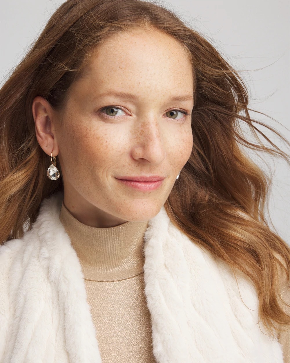 Crystal Gem Teardrop Earrings