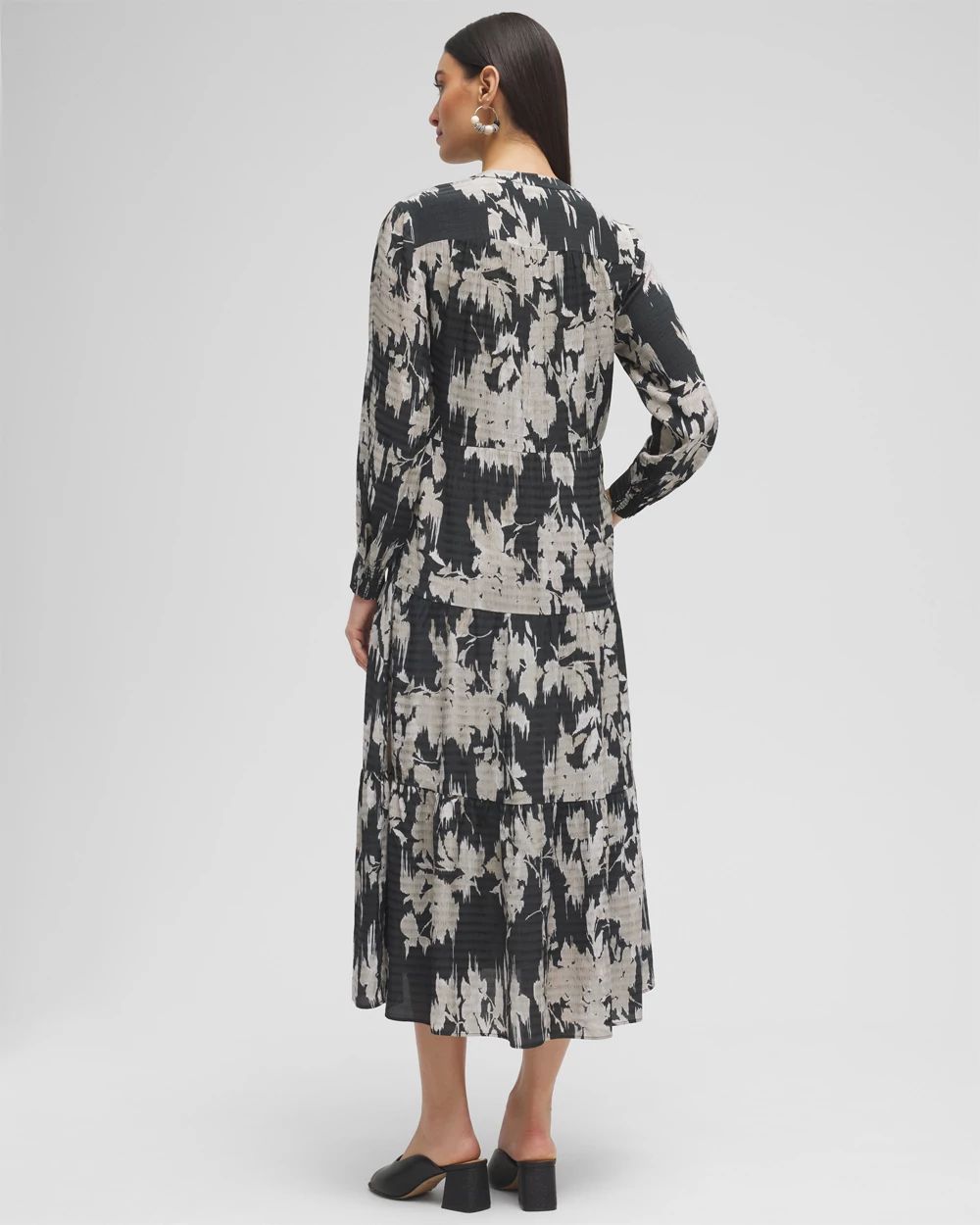 Floral Tiered Midi Dress