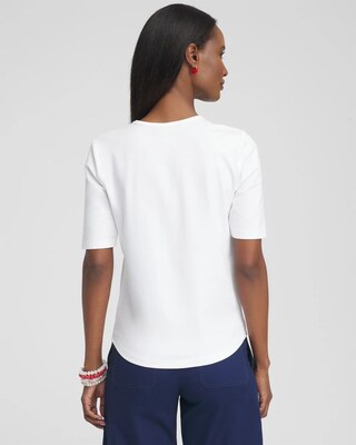 Embellished Flag Tee