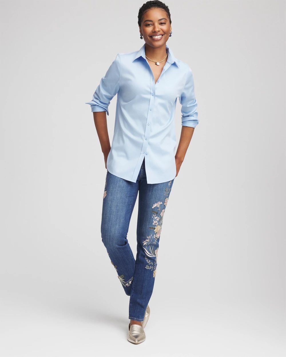 No Iron™ Stretch-Sateen Shirt