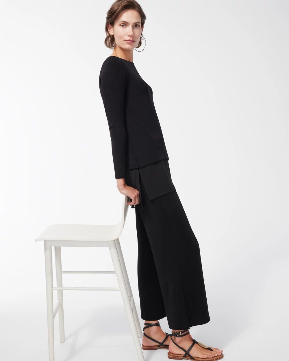 Travelers Chiffon Hem Tunic