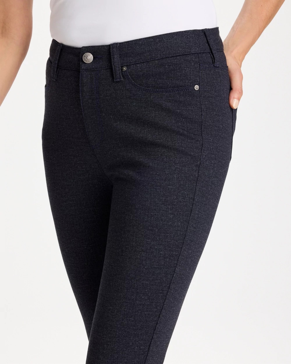 Denim Five Pocket Skinny Pants