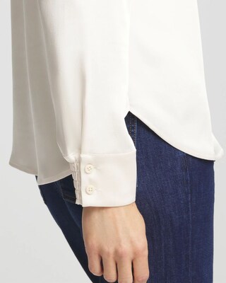Stretch Satin Blouse