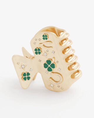 St. Patrick's Day Jaw Hair Clip click to view larger image.