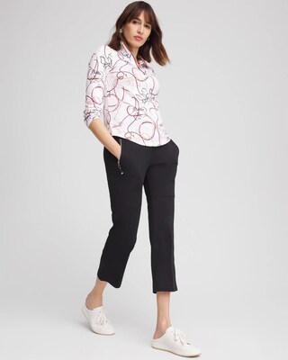 Zenergy® Seam Detail Cropped Pants click to view larger image.