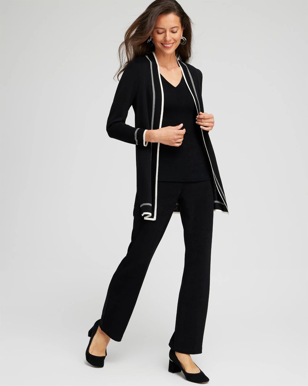 Travelers™ Collection Contrast Border Cardigan